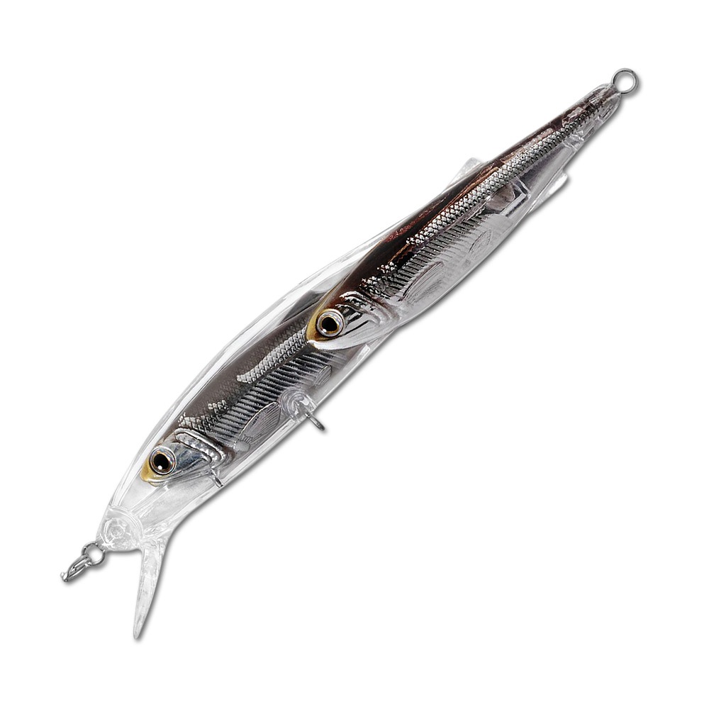 Воблер LiveTarget Glass Minnow Baitball Jerkbait 951 Silver/Smoke