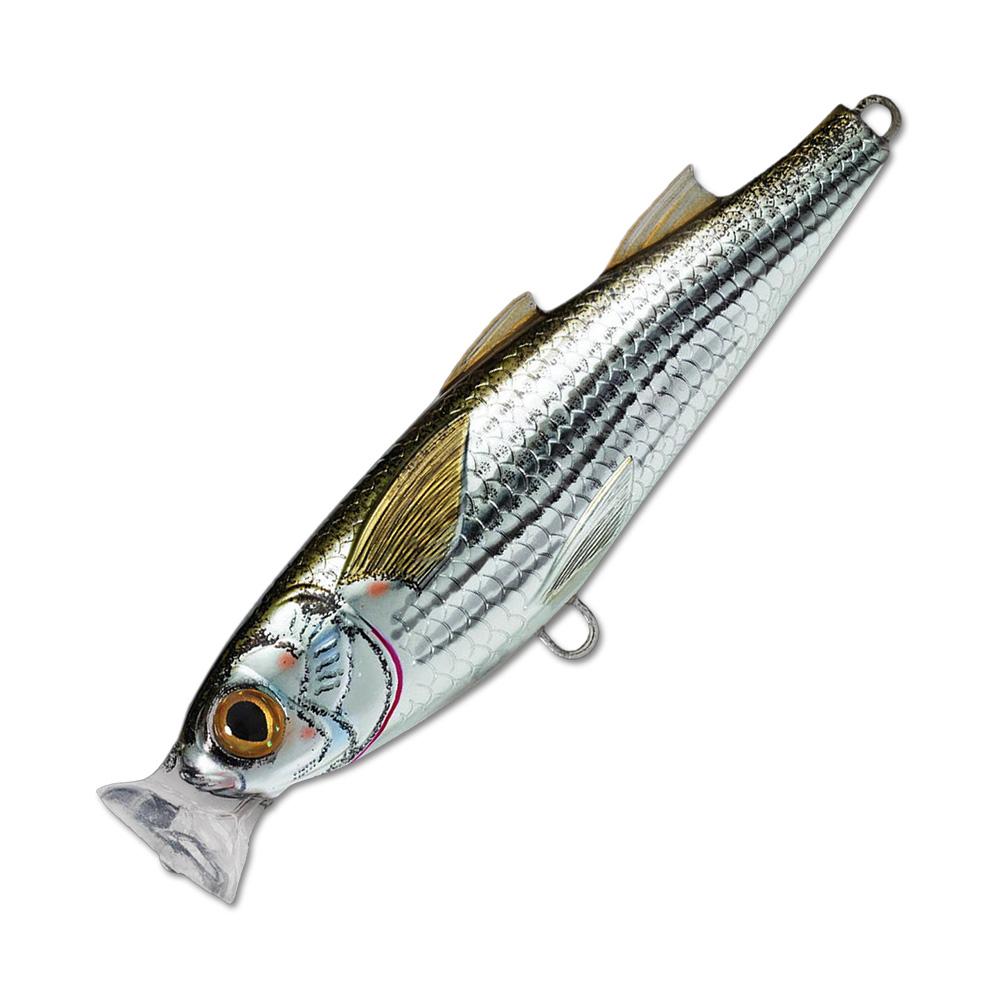 Воблер LiveTarget Mullet Popper 934 Silver/Brown