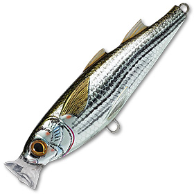 Воблер LiveTarget Mullet Popper 934 Silver/Brown