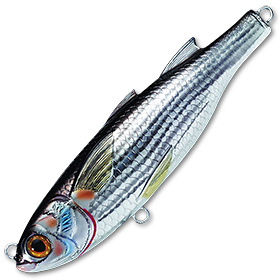 Воблер LiveTarget Mullet Twitchbait 932 Silver/Black