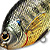 Воблер LiveTarget Sunfish Flat Side Crankbait BG 102 Metallic/Gloss
