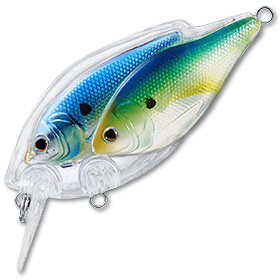 Воблер LiveTarget Threadfin Shad Squarebill 806 Pearl/Blue/Chartreuse