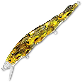 Воблер LiveTarget Yearling Jerkbait 110SP 814 Gold/Black