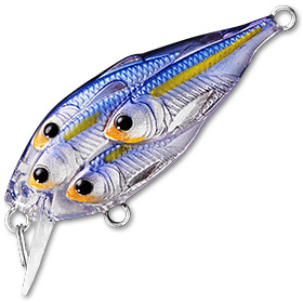 Воблер LiveTarget Yearling Squarebill 812 Pearl/Violet Shad