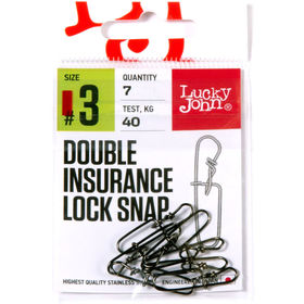 Застежки Lucky John Pro Series Double Insurance Inside Lock Snap 003 (7шт)