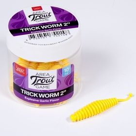 Слаг Lucky John Pro Series Trick Worm 2.0 (5см) 101 (упаковка - 10шт)