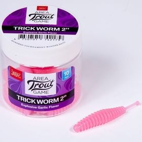 Слаг Lucky John Pro Series Trick Worm 2.0 (5см) F05 (упаковка - 10шт)
