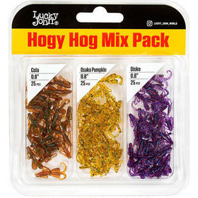 Твистер Lucky John Pro Series Hogy Hog 0.8 (2см) MIX1 (упаковка - 75шт)
