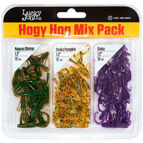 Твистер Lucky John Pro Series Hogy Hog (3см) MIX1 (упаковка - 36шт)