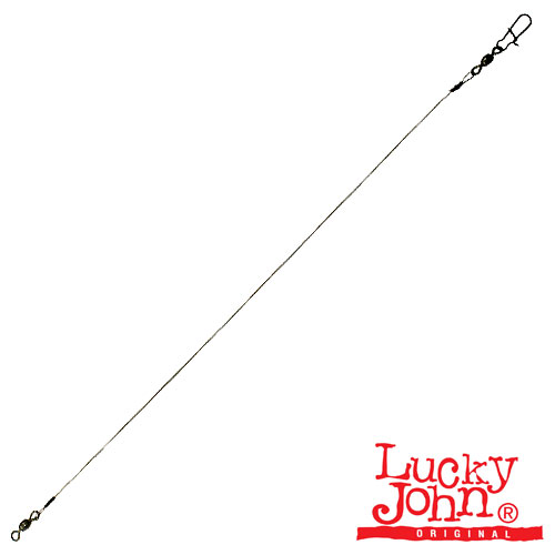 Поводок оснащенный Lucky John Pro Series SSW AFW 7x7 диам.0,36мм/12кг/20см (упаковка - 3шт)