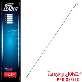 Поводок струна Lucky John LJP66 диам.0.11мм/12кг/20см (упаковка - 8шт)