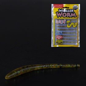 Червь Lucky John Pro Series Wiggler Worm (5,84 см) PA19 (упаковка - 9 шт)
