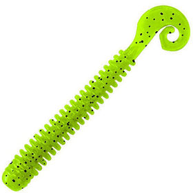 Силиконовая приманка LureMax Cheeky Worm 2.5 (6.25см) LSCW25-002 Lime pepper (упаковка - 10шт)