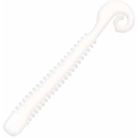 Силиконовая приманка LureMax Cheeky Worm 3.5 (8.5 см) LSCW35-020 Glow White (упаковка - 10шт)