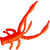 Силиконовая приманка LureMax Voodoo Bug 2 (5см) LSVB2-008 Fire Carrot (упаковка - 10шт)