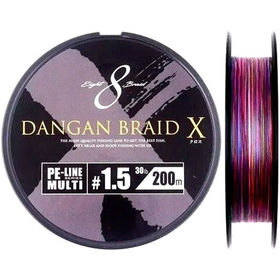 Шнур Major Craft Dangan Braid X DBX8 0.6 150м 0.128мм (Мультиколор)