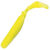 Виброхвост Manns Flipper 70 (7см) лимонный (упаковка - 10шт)