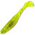 Виброхвост Manns Flipper 70 (7см) прозрачно-зеленый с серыми блестками (упаковка - 10шт)