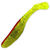 Виброхвост Manns Flipper 70 (7см) прозрачно-зеленый с сер бл и огн сп (упаковка - 9шт)