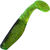 Виброхвост Manns Predator (7см) прозрачно-зеленый с сер блест и черн спин (упаковка - 6шт)