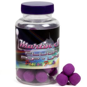 Бойлы плавающие Martin SB XTRA Pop-Ups Passion Fruits Fluoro - Purple 15mm/75гр.