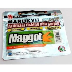 Силиконовая приманка Marukyu MAGGOT TRIPLE ORANGE