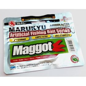 Силиконовая приманка Marukyu MAGGOT TRIPLE RED