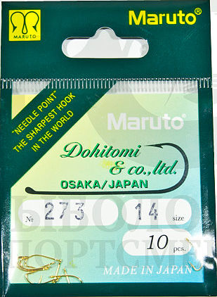 Крючок универсальный Maruto 273 GO №06 (упаковка - 10 шт)