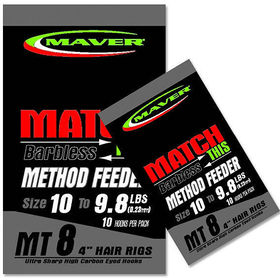 Поводок Maver Match This Hook To Nylon Method Feeder №10/9.8Lbs
