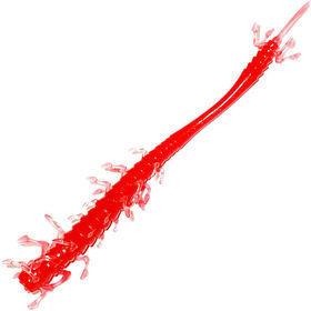 Силиконовая приманка Megabass Bobbit Worm 4 (10см) 03-Clear Red (упаковка - 9шт)