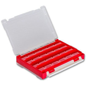 Коробка для приманок Meiho RunGun Case 3010W-1 двухсторонняя с вкладышами (красная)