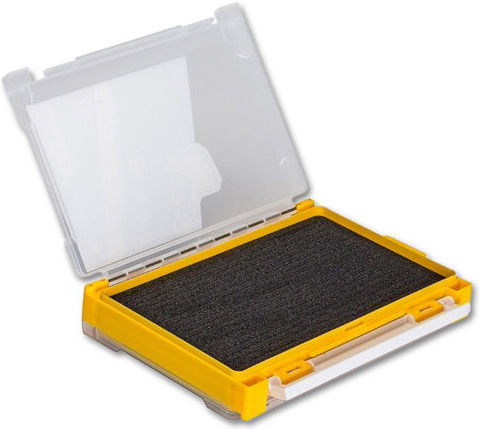 Коробка для приманок Meiho RunGun Case 3010W-2 двухсторонняя с вкладышами (желтая)