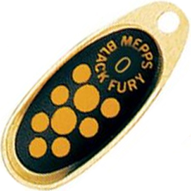 Блесна Mepps Comet Black Fury OR/JN (золото/желтый) №00 (1.5г)