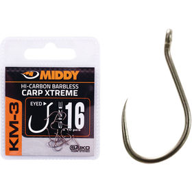 Крючки Middy KM-3 Carp Xtreme Eyed Hooks №14 (упаковка - 10шт)