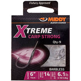 Поводки Middy Xtreme 93-13 Carp Strong №16 0.16мм (упаковка - 9шт)