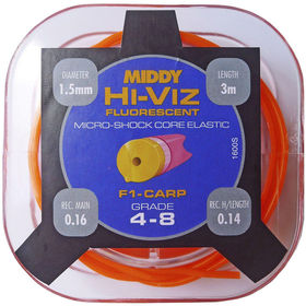 Штекерная резина Middy Hi-Viz Shock Core 4-8 (Hollow Orange) 3м 1.3мм
