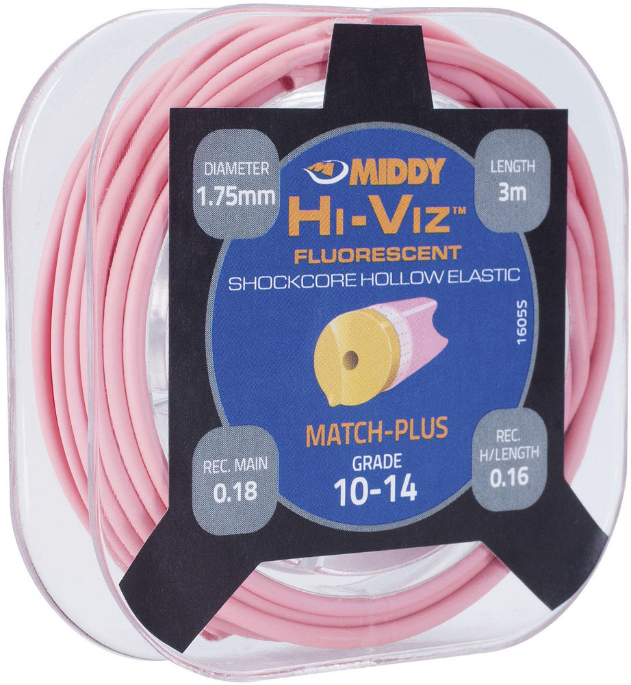 Штекерная резина Middy Hi-Viz Solid Original 10-14 (Hollow Pink) 3м 1.8мм