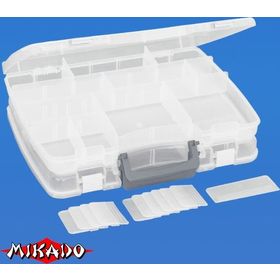 Коробка рыболова Mikado двухсторонняя UAC-C002 (38 x 28 x 10 см.)