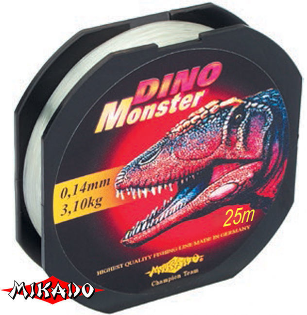 Леска Mikado Dino Monster 25 m 0.14 mm (упаковка - 10 шт)