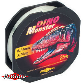 Леска Mikado Dino Monster 25 m 0.14 mm (упаковка - 10 шт)