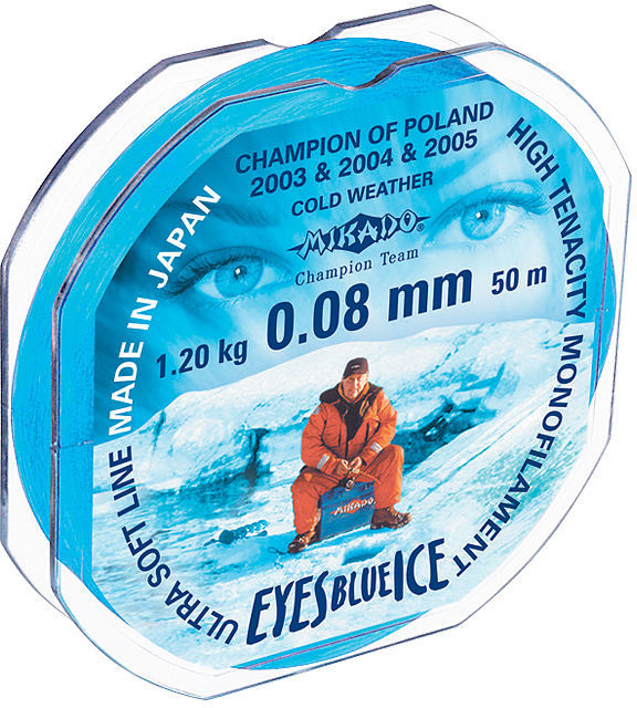 Леска Mikado Eyes Blue Ice 25 m 0.10 mm