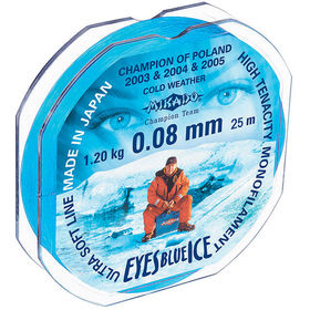 Леска Mikado Eyes Blue Ice 25 m 0.10 mm