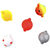 Набор бусин Mikado Surfcast Mix Color разноцветные, шар с бубышками 10мм (упаковка - 12шт)