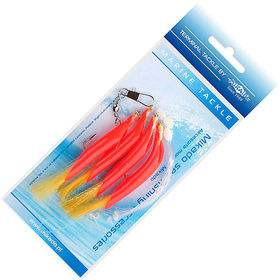 Оснастка морская Mikado Hair Tube Rig №1/0 Red Yellow