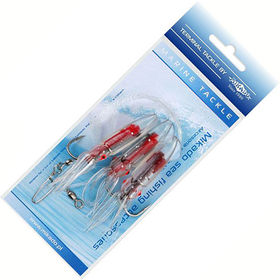 Оснастка морская Mikado Squid Rig LS-C174 7.5см №4/0 (упаковка - 3шт)
