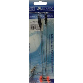 Оснастка морская Mikado Steel Boom Rig With Swivel крючок №2/0