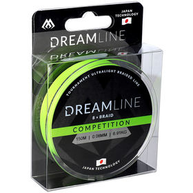 Леска плетеная Mikado Dreamline Competition Fluo Green 150м 0.08мм
