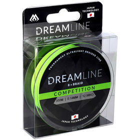 Леска плетеная Mikado Dreamline Competition Fluo Green 300м 0.14мм