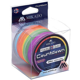 Леска плетеная Mikado Norway Quest Countdown 300м 0.16мм (многоцветная)