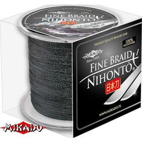 Плетеный шнур Mikado Nihonto Fine Braid 0,10 black (300 м)